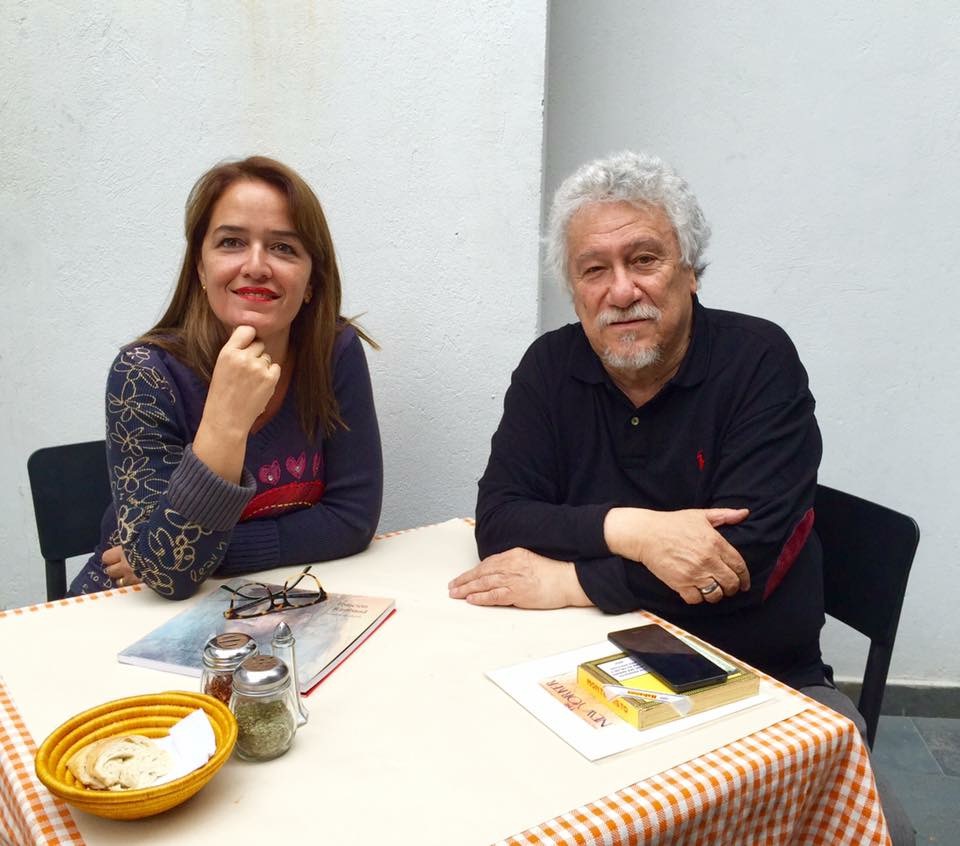 Con el poeta Juan Manuel Roca